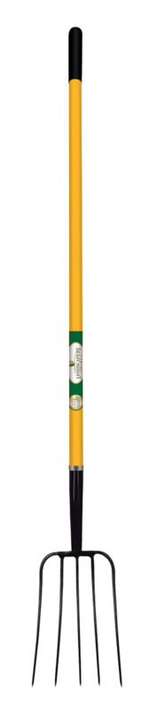 54-Inch Fiberglass 5-Tine Manure Fork 1 54-Inch Fiberglass 5-Tine Manure Fork