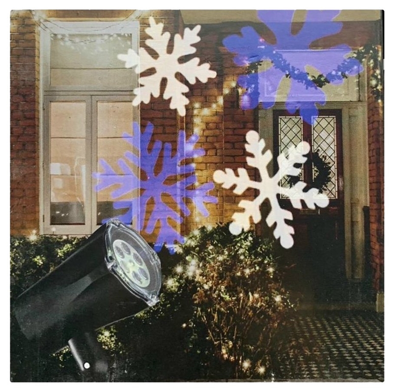 Blue And White LED Christmas Motion Projector Light, Black Base 1 Blue And White LED Christmas Motion Projector Light, Black Base