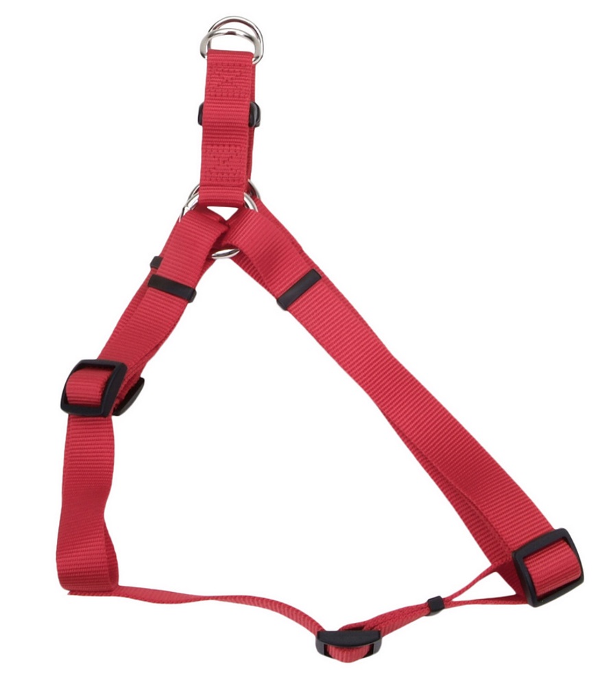 16-24-Inch Adjustable Nylon Dog Harness, Red 1 16-24-Inch Adjustable Nylon Dog Harness, Red