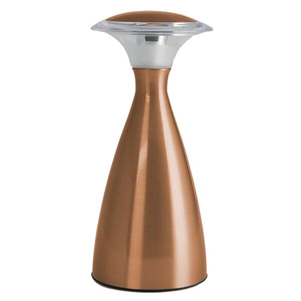 9-Inch 23-Lamp Copper LED Touch Activated Lamp