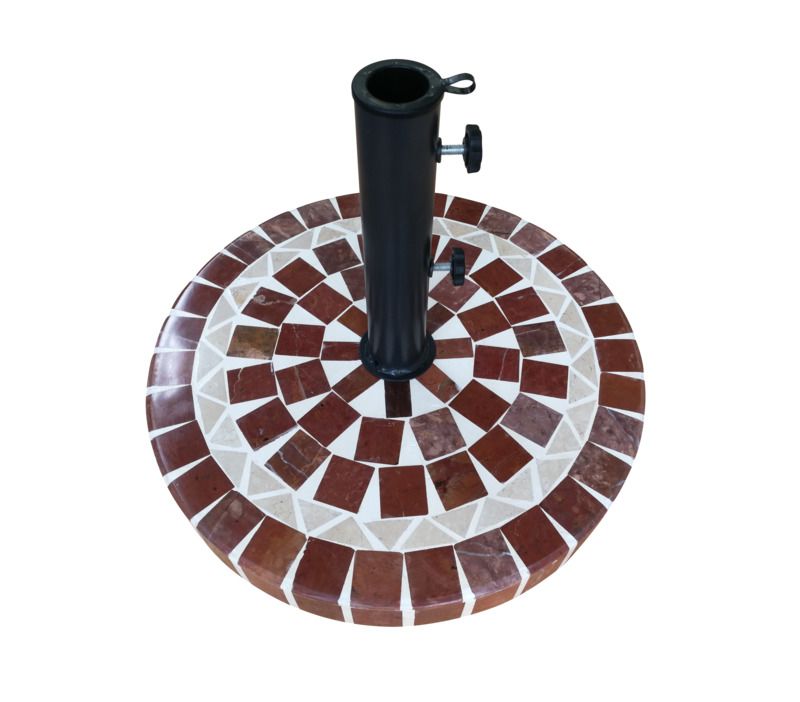 19.7-Inch, 65-Pound, Mosaic Umbrella Base