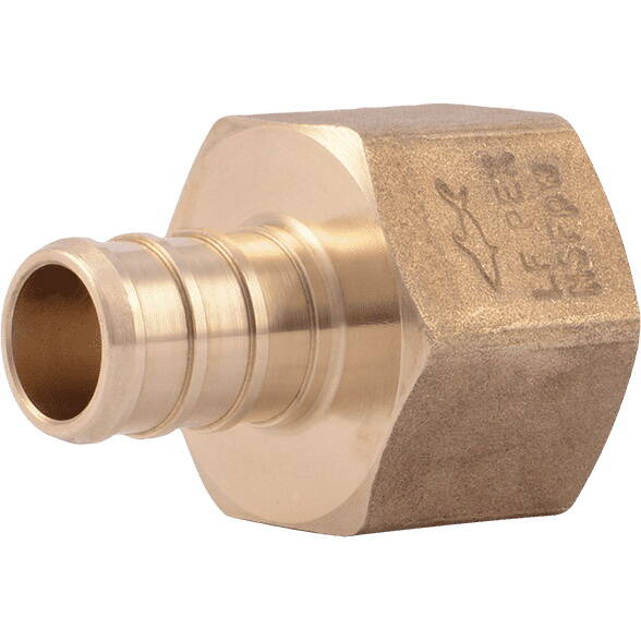 1/2-Inch Brass Barb X FNPT PEX Pipe Adapter 10-Pack