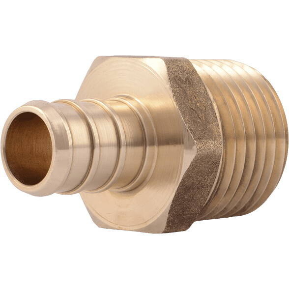 1/2-Inch Brass MNPT Male Adapter 10-Pack