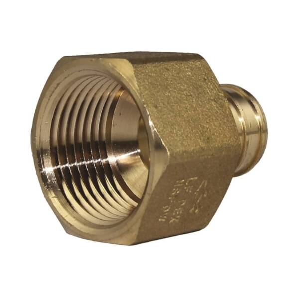3/4-Inch DZR Brass PEX Barb X FNPT Hose To Pipe Adapter