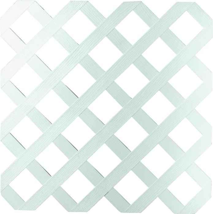 4x8 Ft White Traditional Lattice