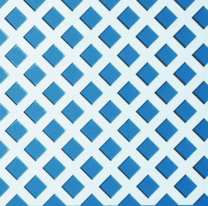 2x8 Diamond Lattice White