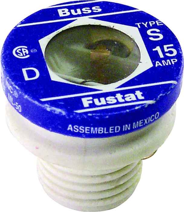 15-Amp Heavy Duty Tamper Proof Plug Fuse