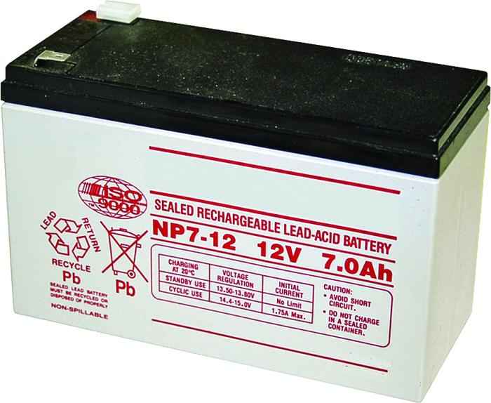 12-Volt 7-Amp-Hr Capacity Replacement Battery For Fm500, Fm502 And Pro Models Gate Opener