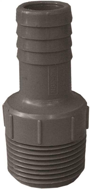 3/4-Inch x 1-Inch MPT X Insert Polyethylene Pipe Adapter
