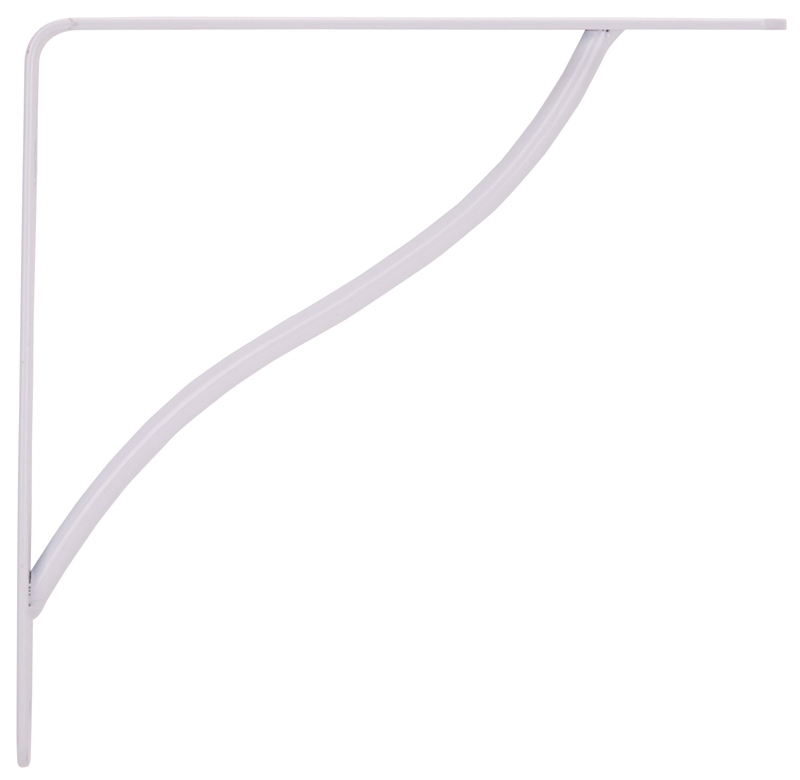 8-Inch X 8-Inch White Decorative Shelf Bracket 3 8-Inch X 8-Inch White Decorative Shelf Bracket