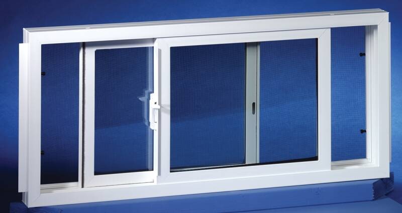 32-Inch x 22-Inch White Vinyl Basement Window