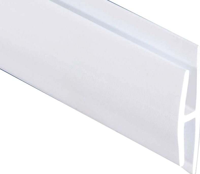 8-Foot White Vinyl Divider Moulding 2 8-Foot White Vinyl Divider Moulding