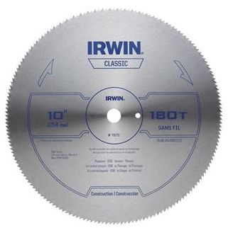 10-Inch X 180-Tooth Circular Steel Saw Blade