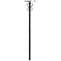 56-Inch Black Round Metal Mailbox Post 1 56-Inch Black Round Metal Mailbox Post