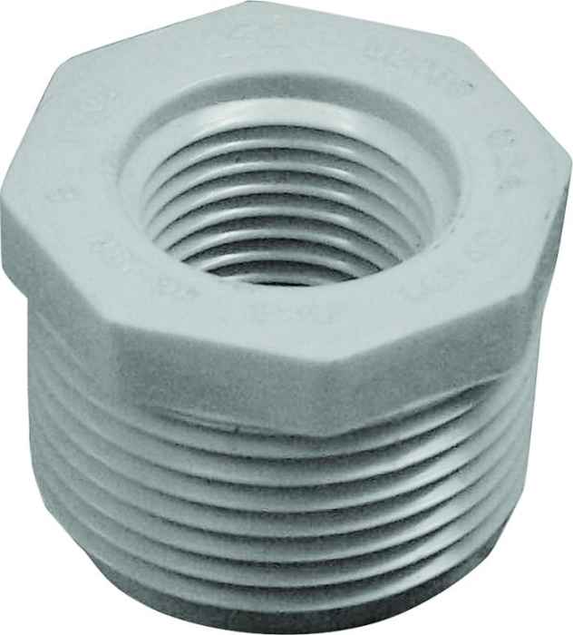 SCH 40 MPT x FPT PVC Pipe Reducing Bushing, 1 1 SCH 40 MPT x FPT PVC Pipe Reducing Bushing, 1\