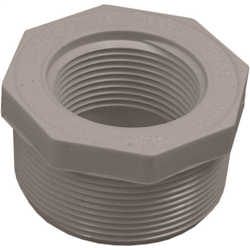 SCH 40 MPT x FPT PVC Pipe Reducing Bushing, 2 1 SCH 40 MPT x FPT PVC Pipe Reducing Bushing, 2\