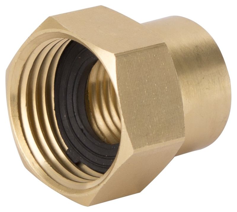 1/2 x 3/4-Inch, Fnpt X Fnh, Brass Double Connector 1 1/2 x 3/4-Inch, Fnpt X Fnh, Brass Double Connector