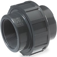 SCH 80 FIP x FIP PVC Pressure Union, 1-1/4\
