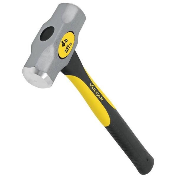4-Pound Engineer Hammer With 15-Inch Fiberglass Handle 1 4-Pound Engineer Hammer With 15-Inch Fiberglass Handle