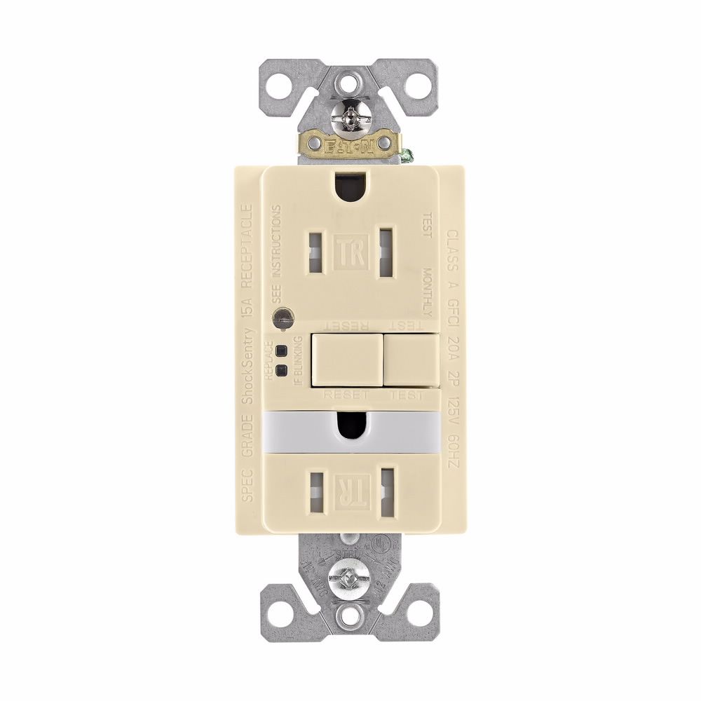 15-Amp 125-Volt Night Light Self-Test GFCI Duplex Receptacle, 1-Pack, Ivory 4 15-Amp 125-Volt Night Light Self-Test GFCI Duplex Receptacle, 1-Pack, Ivory