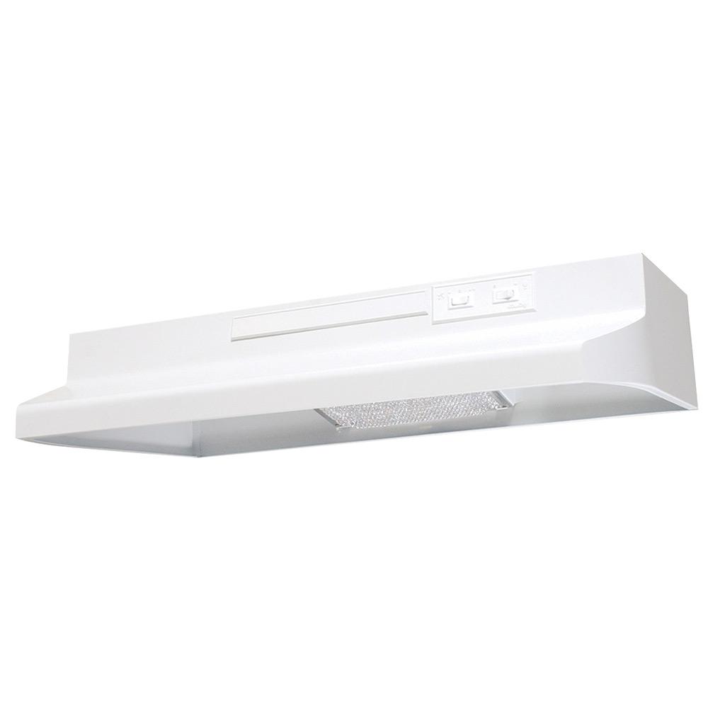 30 in. 180 CFM White Convertible Under Cabinet Range Hood