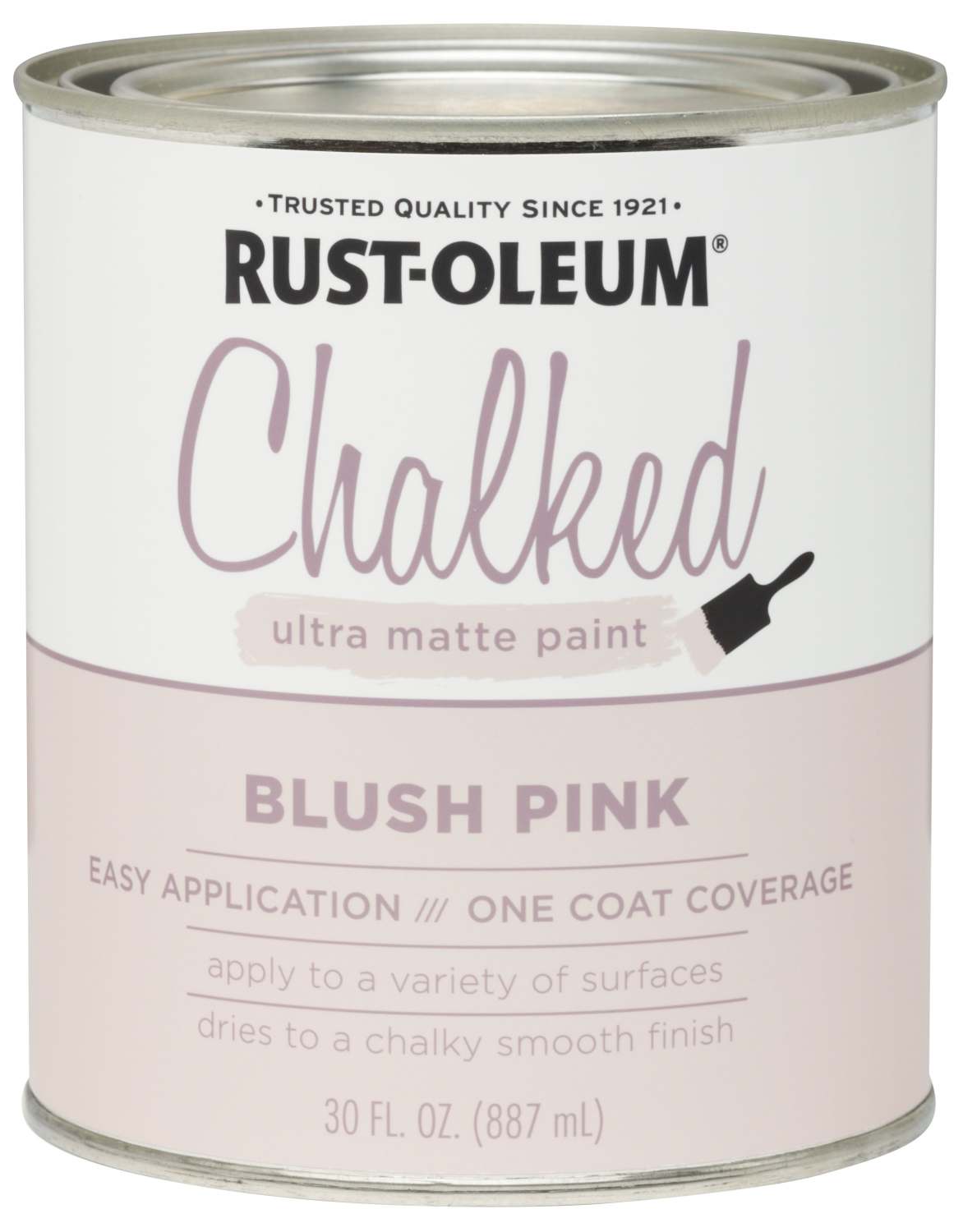 30-Fluid Ounce Blush Pink Chalked Brush-On Paint 1 30-Fluid Ounce Blush Pink Chalked Brush-On Paint