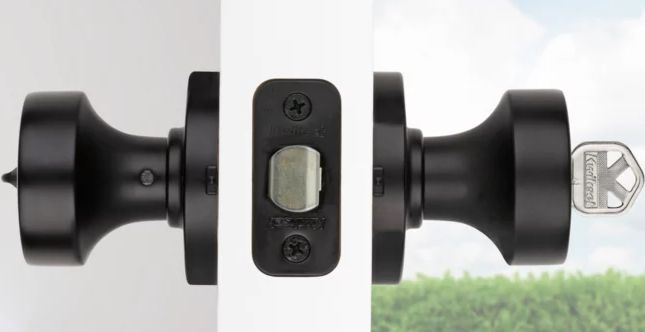 Pismo Round Matte Black Entry Door Knob With Smart Key 1 Pismo Round Matte Black Entry Door Knob With Smart Key