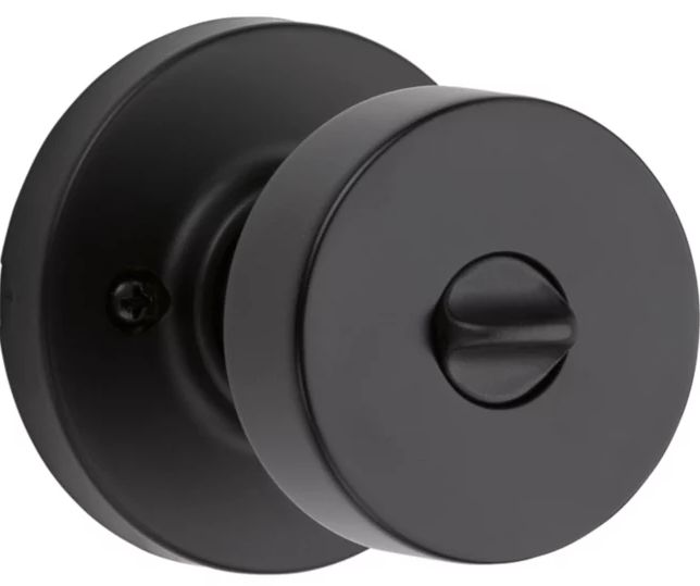 Pismo Round Matte Black Entry Door Knob With Smart Key 2 Pismo Round Matte Black Entry Door Knob With Smart Key