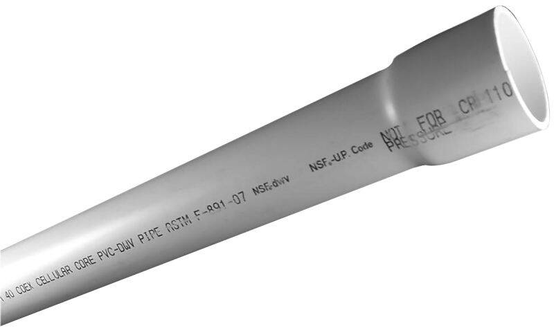 White Bell End SCH 40 PVC Pressure Pipe, 1 1 White Bell End SCH 40 PVC Pressure Pipe, 1\
