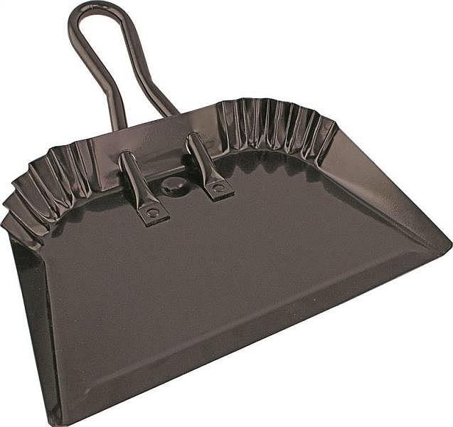 12 in Black Steel Dust Pan