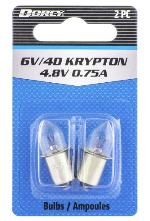6-Volt 4d Krypton Flashlight Replacement Bulbs, 2-Pack 2 6-Volt 4d Krypton Flashlight Replacement Bulbs, 2-Pack