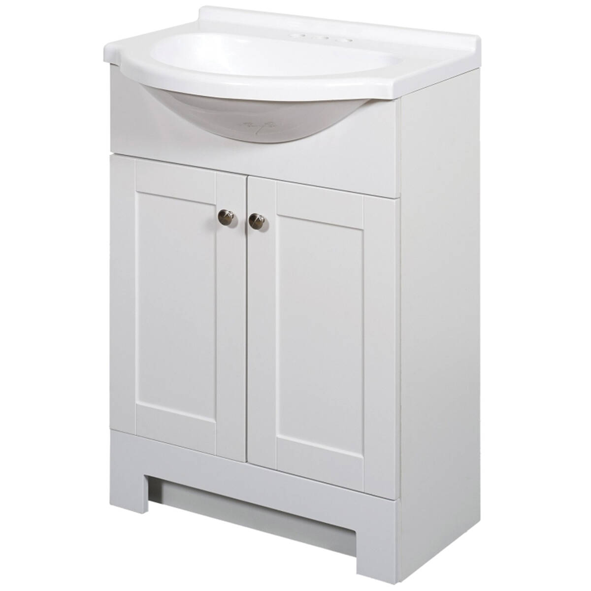 24-Inch White Euro Vanity Combo