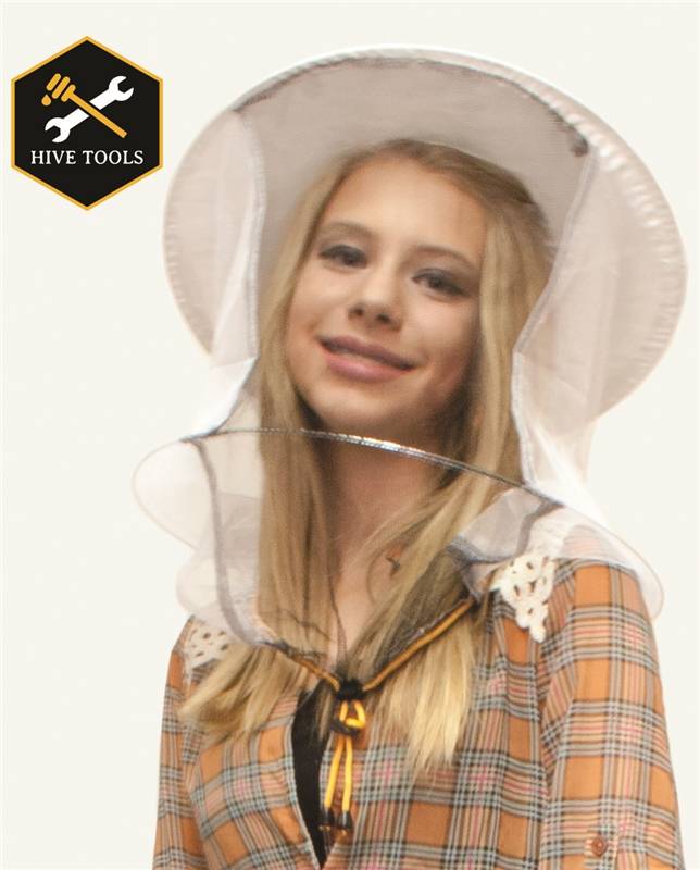 Round Unisex Beekeeper Garden Veil With Drawstring