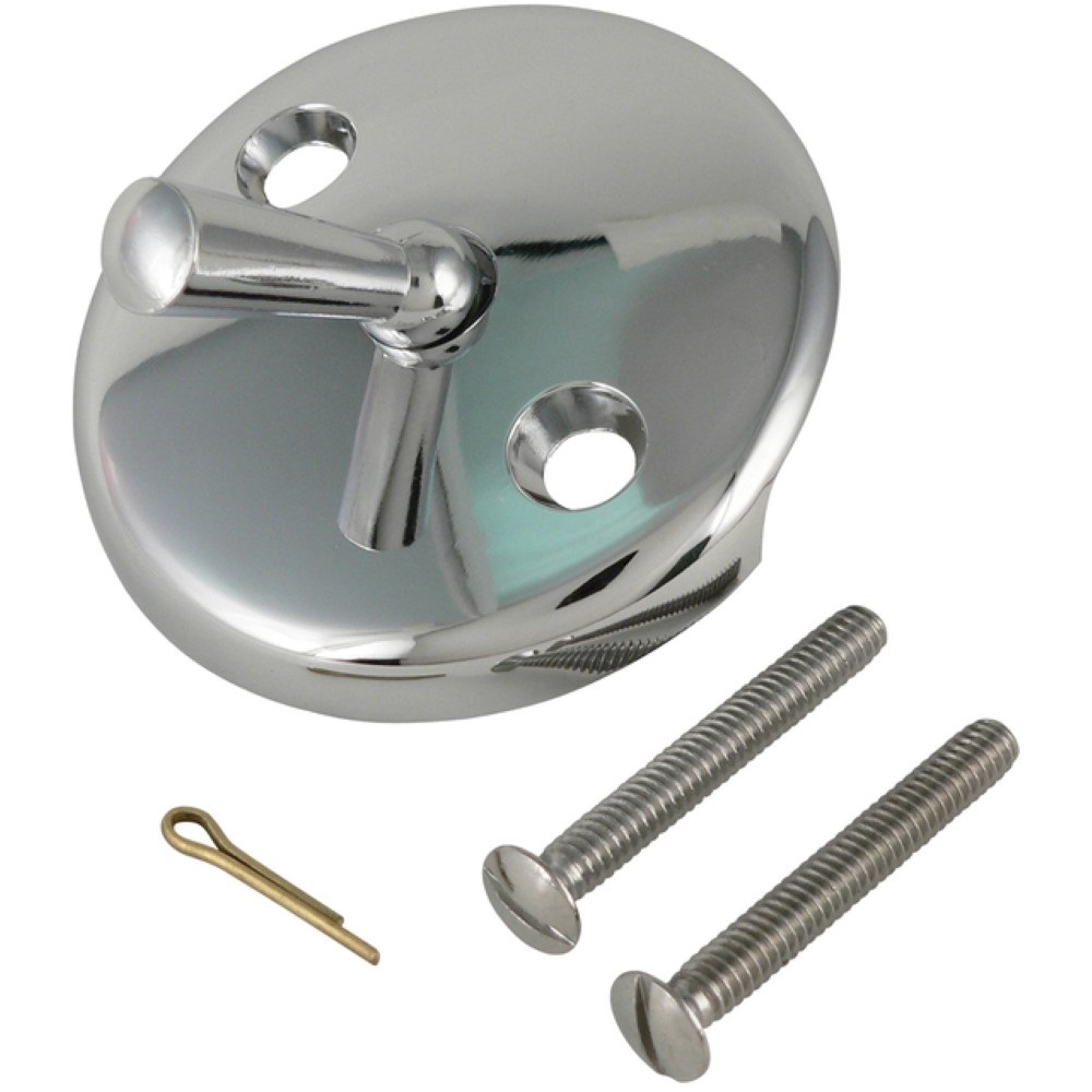 Trip Lever Face Plate, Metal, Polished Chrome