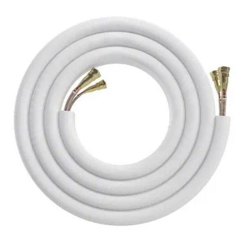 12-Foot White PVC Line Set Cover Kit