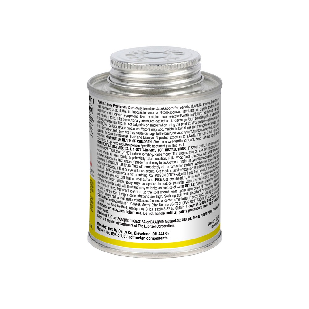 8-Ounce Yellow Medium All-Weather CPVC Cement 3 8-Ounce Yellow Medium All-Weather CPVC Cement