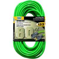 80-Foot 12/3 Extra Heavy Duty Outdoor Extension Cord