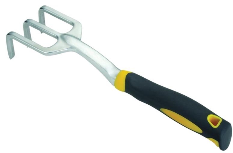 12-Inch Aluminum Garden Cultivator With Cushion Grip Handle
