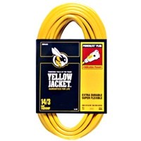 Yellow Jacket® PowerLite Plug™ 50-Foot 14/3 SJTW Extension Cord