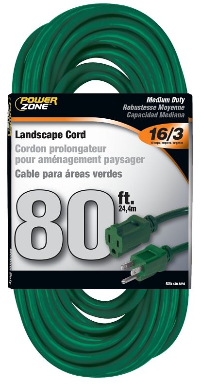Landscape 80-Foot 16/3 SJTW Medium Duty Outdoor Extension Cord