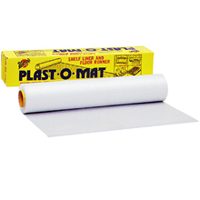 50 x 30-Foot Opaque White Plastic Heavyweight Ribbed Floor Runner