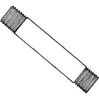 Steel Galvanized Pipe Nipple, 1-1/4\