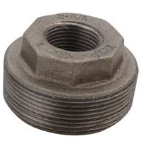 Black Malleable Iron MIP x FIP Hex Bushing, 1-1/4 1 Black Malleable Iron MIP x FIP Hex Bushing, 1-1/4\