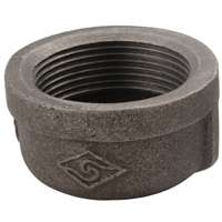 Malleable Iron FIP Black Pipe Cap, 1-1/2\