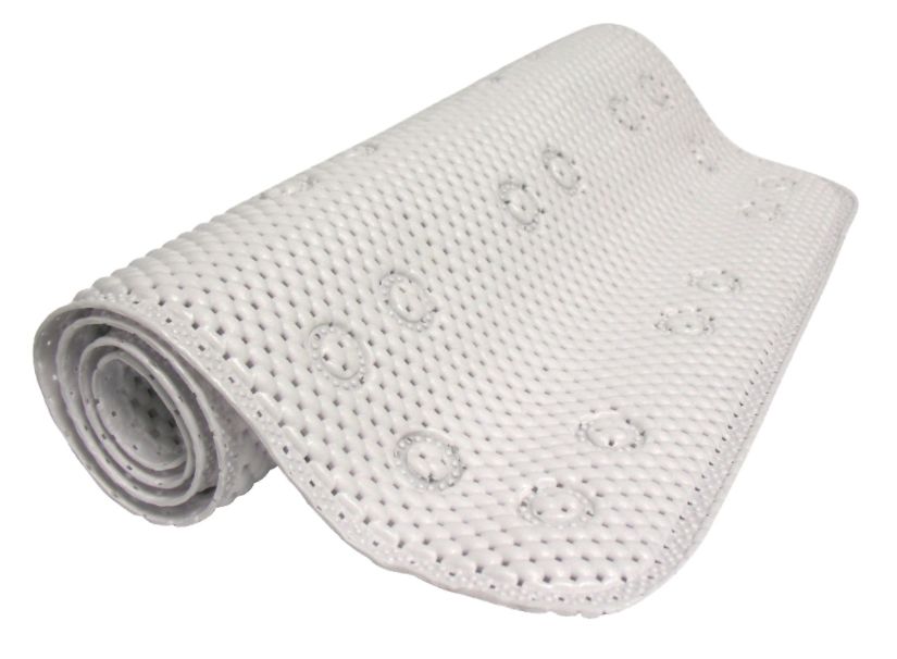 36 x 17-Inch White Foam Bath Mat