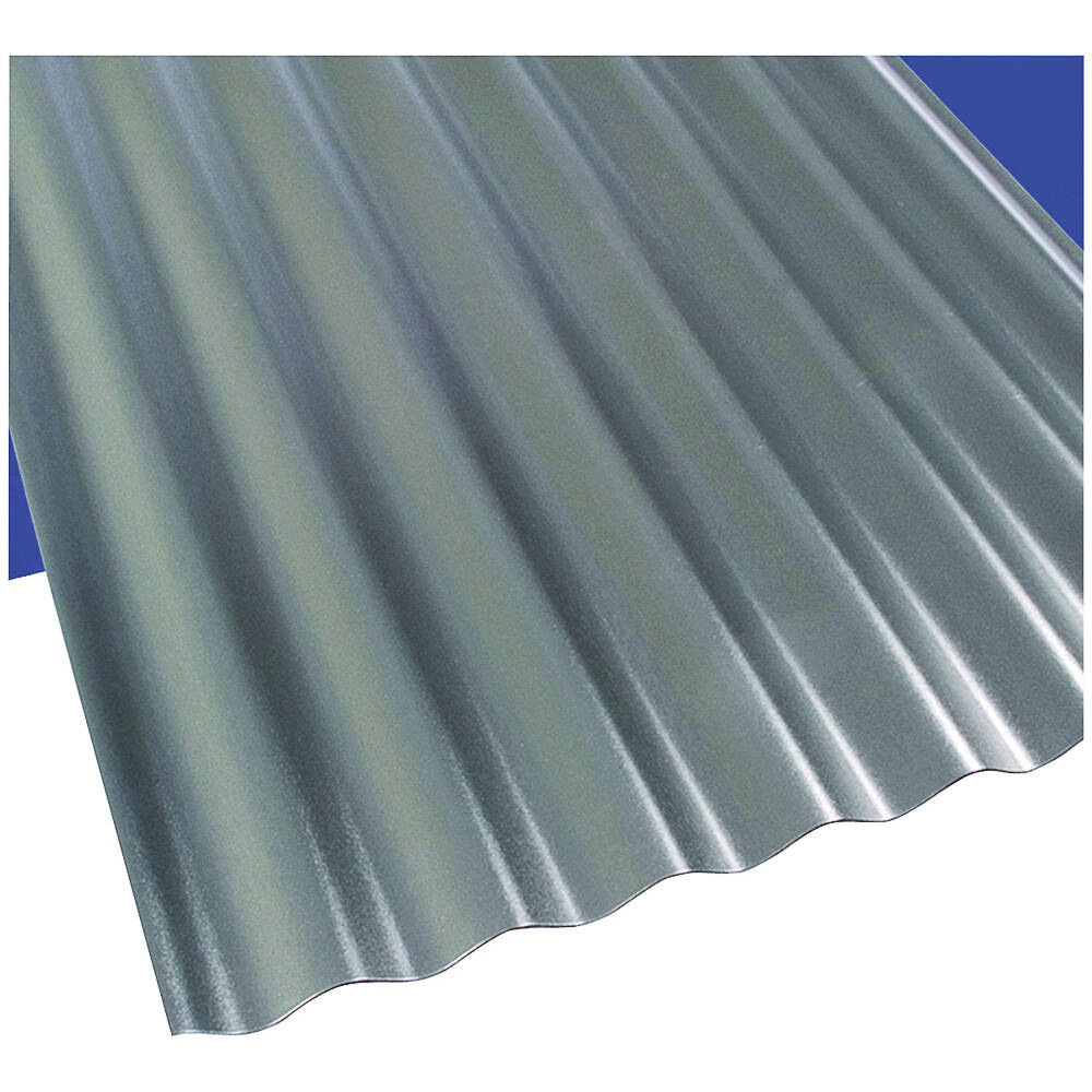 8-Foot X 26-Inch X 0.063-Inch Castle Gray Polycarbonate Corrugated Roof Panel