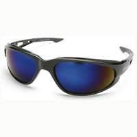 Black/Blue Safety Eyewear With Mirror Lens 1 Black/Blue Safety Eyewear With Mirror Lens