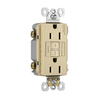 radiant® 15-Amp 125-Volt Commercial / Residential Tamper-Resistant, Weather-Resistant GFCI Duplex Receptacle, 1-Pack, Ivory 1 radiant® 15-Amp 125-Volt Commercial / Residential Tamper-Resistant, Weather-Resistant GFCI Duplex Receptacle, 1-Pack, Ivory