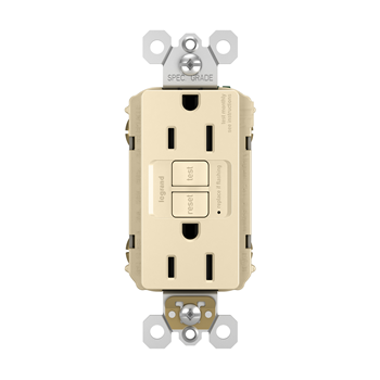 radiant® 15-Amp 125-Volt Commercial / Residential Tamper-Resistant, Weather-Resistant GFCI Duplex Receptacle, 1-Pack, Ivory 2 radiant® 15-Amp 125-Volt Commercial / Residential Tamper-Resistant, Weather-Resistant GFCI Duplex Receptacle, 1-Pack, Ivory