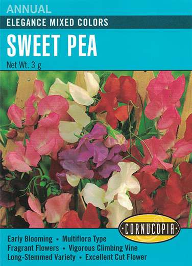 Elegance Mixed Colors Sweet Pea Seeds 1 Elegance Mixed Colors Sweet Pea Seeds